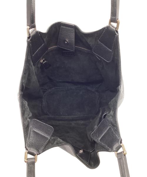 HIROFU（ヒロフ）HIROFU (ヒロフ) レザートートバッグ ブラックの古着・服飾アイテム