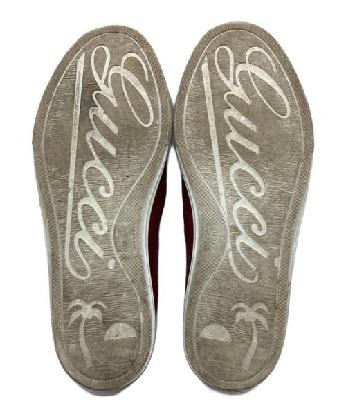 GUCCI（グッチ）GUCCI (グッチ) スリッポン レッド サイズ:7 1/2の古着・服飾アイテム