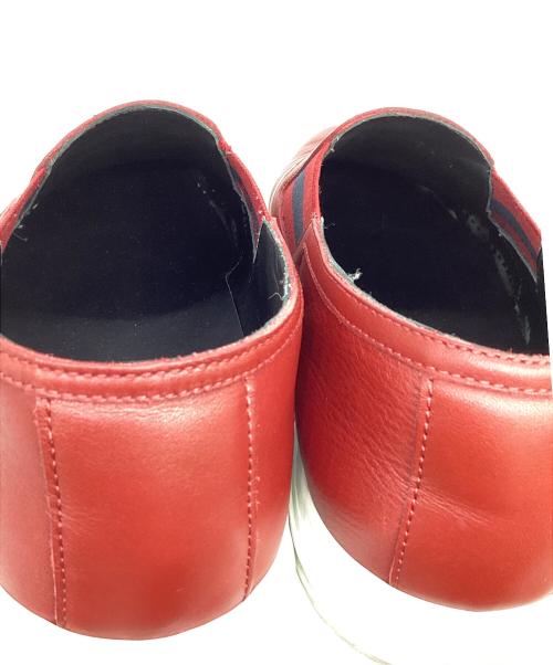 GUCCI（グッチ）GUCCI (グッチ) スリッポン レッド サイズ:7 1/2の古着・服飾アイテム