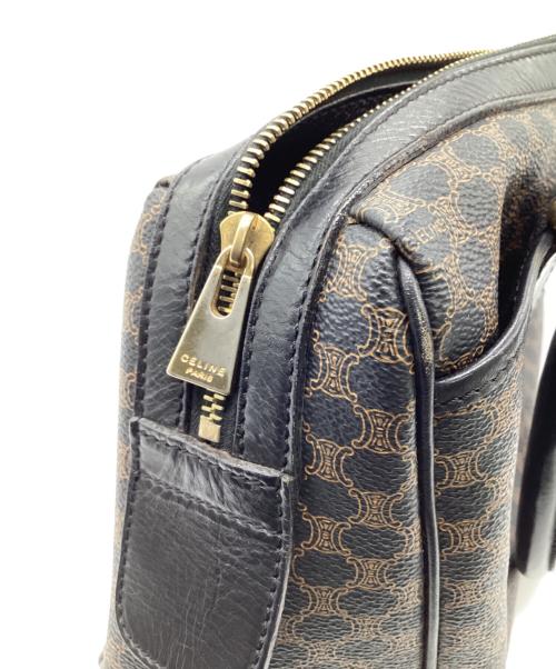 CELINE（セリーヌ）CELINE (セリーヌ) マカダム ミニボストンバッグ ブラックの古着・服飾アイテム