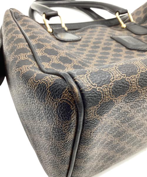 CELINE（セリーヌ）CELINE (セリーヌ) マカダム ミニボストンバッグ ブラックの古着・服飾アイテム