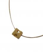 HERMESエルメス）の古着「カージュドアッシュ Hキューブ ネックレスネックレス」｜ゴールド