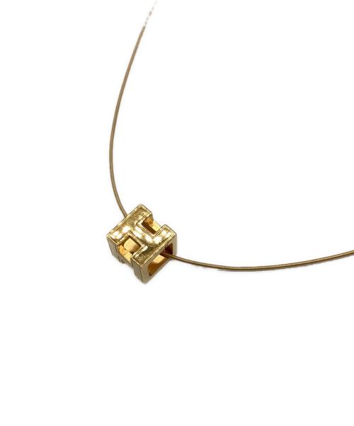 HERMES（エルメス）HERMES (エルメス) カージュドアッシュ Hキューブ ネックレスネックレス ゴールドの古着・服飾アイテム
