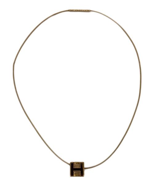 HERMES（エルメス）HERMES (エルメス) カージュドアッシュ Hキューブ ネックレスネックレス ゴールドの古着・服飾アイテム