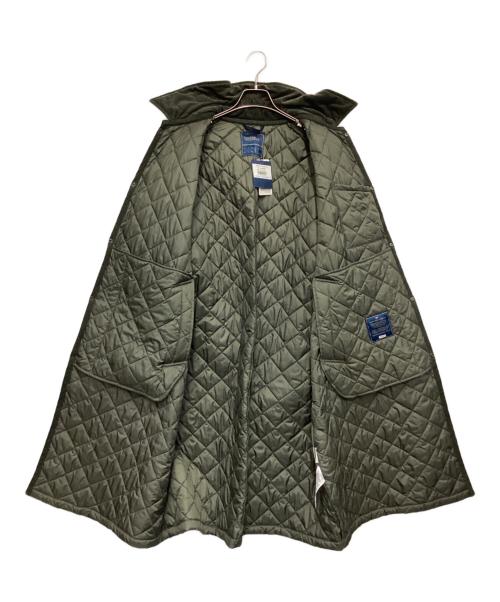LAVENHAM（ラベンハム）LAVENHAM (ラベンハム) L'ECHOPPE (レショップ) バルカラー キルティング コート グリーン サイズ:Lの古着・服飾アイテム