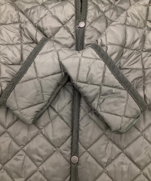LAVENHAM（ラベンハム）LAVENHAM (ラベンハム) L'ECHOPPE (レショップ) バルカラー キルティング コート グリーン サイズ:Lの古着・服飾アイテム
