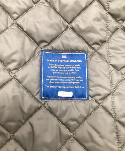 LAVENHAM（ラベンハム）LAVENHAM (ラベンハム) L'ECHOPPE (レショップ) バルカラー キルティング コート グリーン サイズ:Lの古着・服飾アイテム