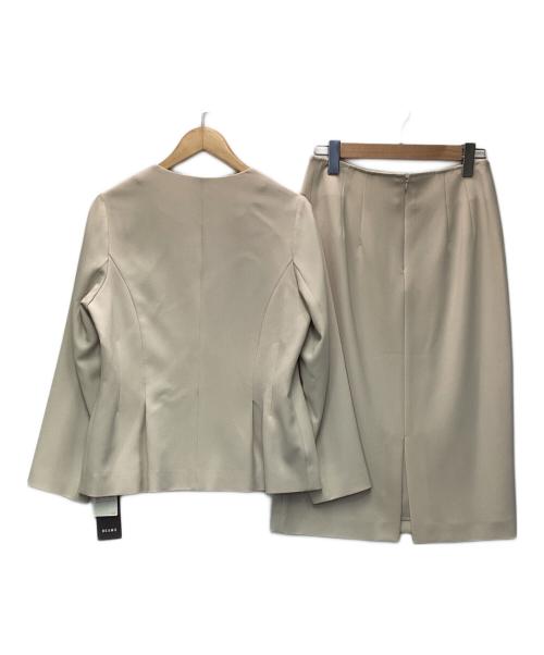 Demi-Luxe Beams（デミルクス ビームス）Demi-Luxe Beams (デミルクス ビームス) トリアセ ペプラムジャケット＋タイトスカート ピンク サイズ:40の古着・服飾アイテム