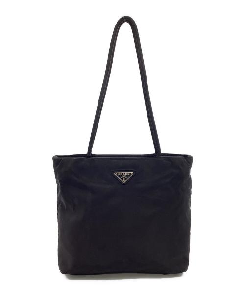 PRADA（プラダ）PRADA (プラダ) ナイロンハンドバッグ ブラックの古着・服飾アイテム