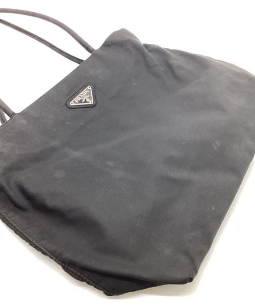 PRADA（プラダ）PRADA (プラダ) ナイロンハンドバッグ ブラックの古着・服飾アイテム