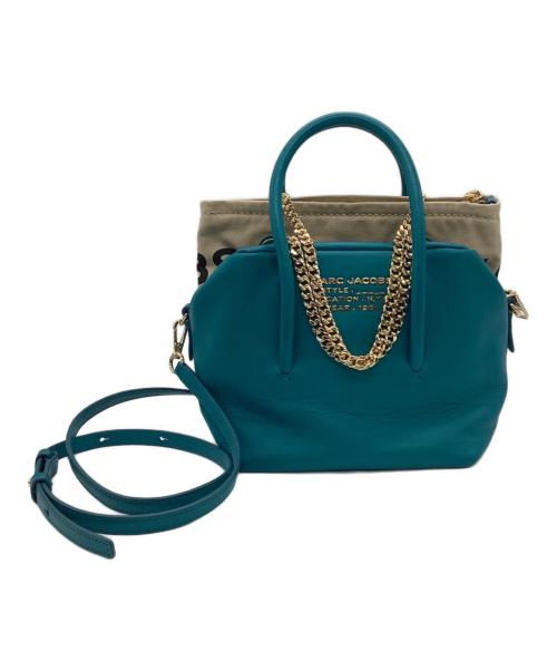 MARC JACOBS（マークジェイコブス）MARC JACOBS (マークジェイコブス) THE DUET(ザ デュエット) ショルダーバッグ ブルーの古着・服飾アイテム