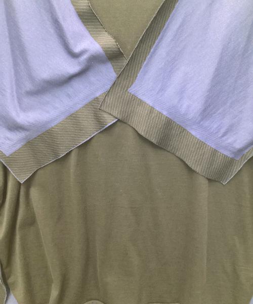 GROUND Y（グラウンドワイ）GROUND Y (グラウンドワイ) 接結ボーダーニットカットソー ブラック サイズ:3の古着・服飾アイテム