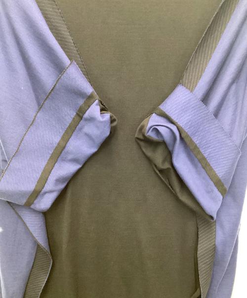 GROUND Y（グラウンドワイ）GROUND Y (グラウンドワイ) 接結ボーダーニットカットソー ブラック サイズ:3の古着・服飾アイテム