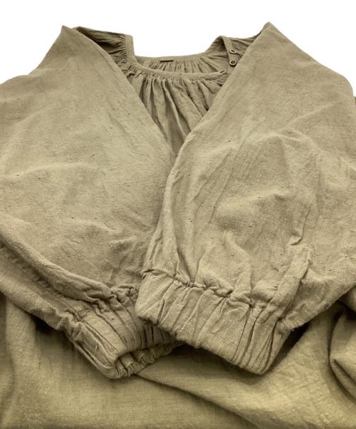 45R（フォーティファイブ・アール）45R (フォーティファイブ・アール) インドカディ カットワークチロルドレス グリーン サイズ:表記無の古着・服飾アイテム