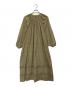 45R（フォーティファイブ・アール）の古着「インドカディ カットワークチロルドレス」｜グリーン