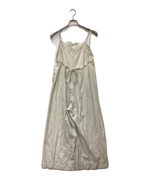 45R（フォーティファイブ・アール）45R (フォーティファイブ・アール) ポプリンカットワークサロペット ホワイト サイズ:3の古着・服飾アイテム