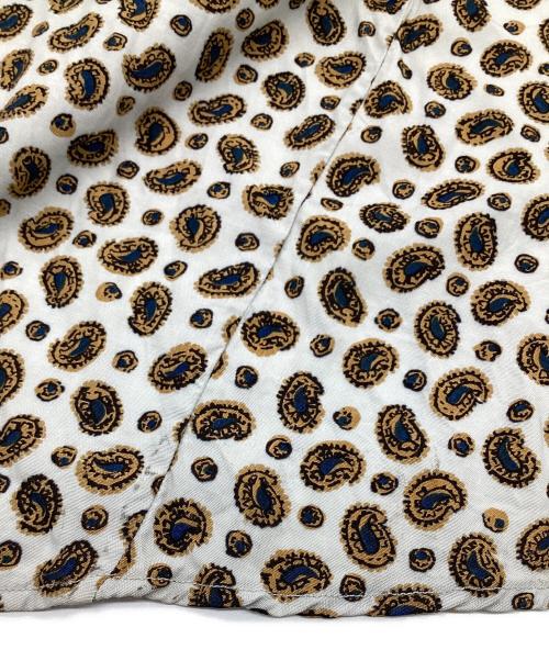 45R（フォーティファイブ・アール）45R (フォーティファイブ・アール) ノースリーブワンピース ブラウン×ホワイトの古着・服飾アイテム