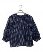 45Rフォーティファイブ・アール）の古着「シガードットプリントのプカパフブラウス」｜ブルー