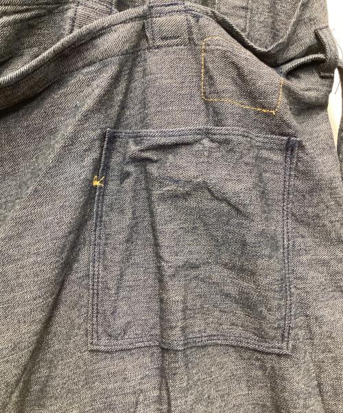 45R（フォーティファイブ・アール）45R (フォーティファイブ・アール) 撚杢カルゼのジャンパースカート ネイビー サイズ:表記無の古着・服飾アイテム