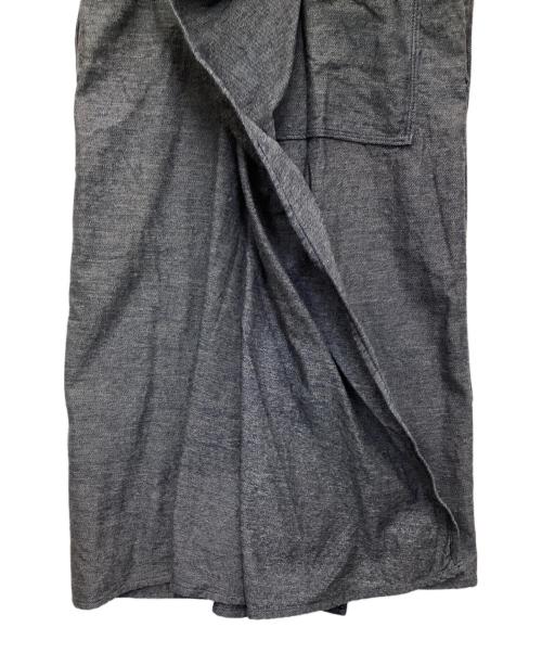 45R（フォーティファイブ・アール）45R (フォーティファイブ・アール) 撚杢カルゼのジャンパースカート ネイビー サイズ:表記無の古着・服飾アイテム