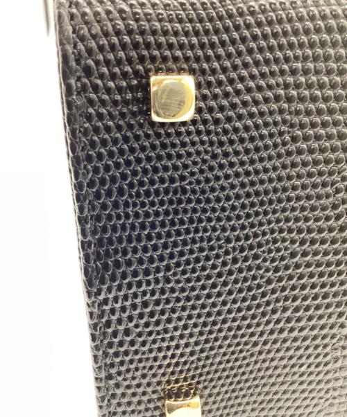 Salvatore Ferragamo（サルヴァトーレ フェラガモ）Salvatore Ferragamo (サルヴァトーレ フェラガモ) ヴァラ リボン ハンドバッグ ブラックの古着・服飾アイテム