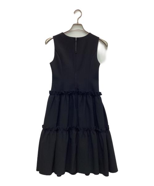 daisy lin for foxey（デイジーリン フォー フォクシー）daisy lin for foxey (デイジーリン フォー フォクシー) フローラルレディ ノースリーブワンピース ブラック サイズ:38の古着・服飾アイテム