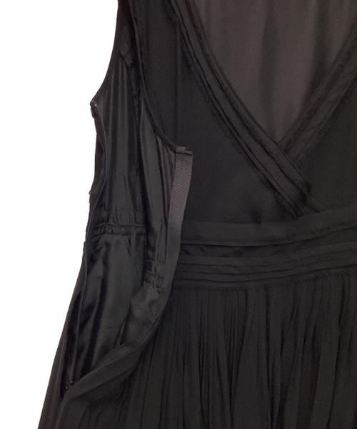 FOXEY（フォクシー）FOXEY (フォクシー) シルク ノースリーブワンピース ブラック サイズ:38の古着・服飾アイテム