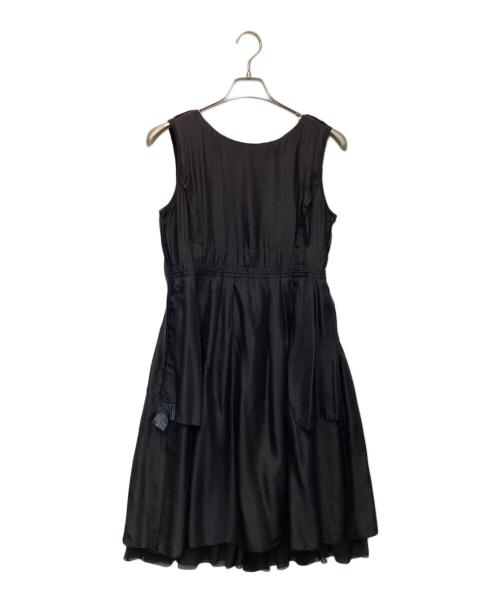 FOXEY（フォクシー）FOXEY (フォクシー) シルク ノースリーブワンピース ブラック サイズ:38の古着・服飾アイテム