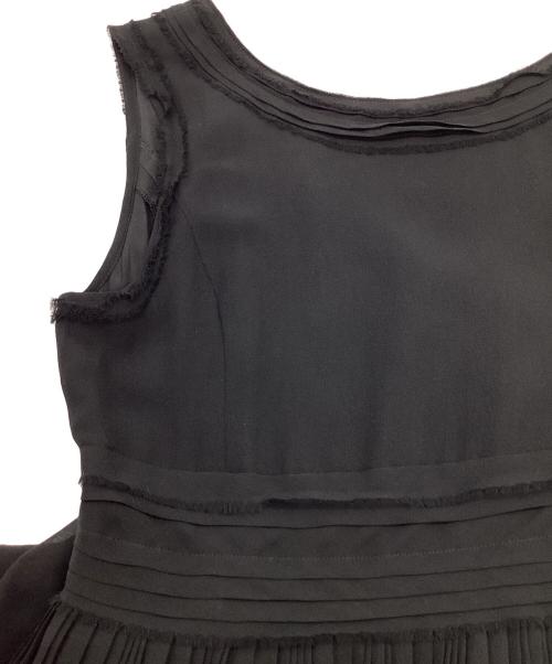 FOXEY（フォクシー）FOXEY (フォクシー) シルク ノースリーブワンピース ブラック サイズ:38の古着・服飾アイテム