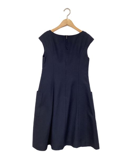 FOXEY（フォクシー）FOXEY (フォクシー) ノースリーブワンピース ネイビー サイズ:38の古着・服飾アイテム