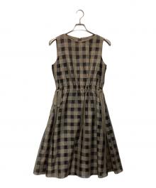 FOXEY（フォクシー）の古着「Dress Palette Ribbon（ドレス パレット リボン）ワンピース」｜ブラウン