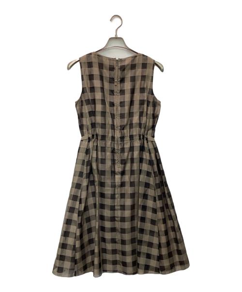 FOXEY（フォクシー）FOXEY (フォクシー) Dress Palette Ribbon（ドレス パレット リボン）ワンピース ブラウン サイズ:38の古着・服飾アイテム