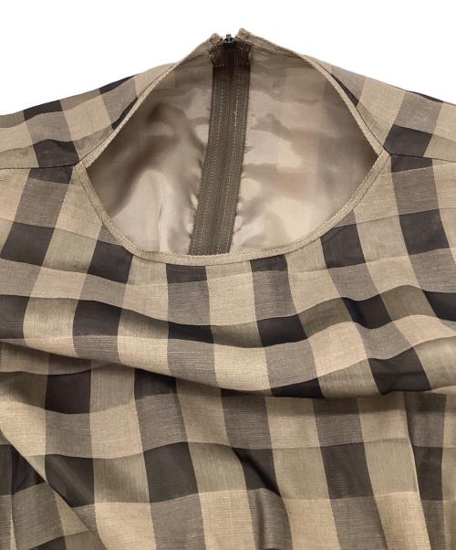 FOXEY（フォクシー）FOXEY (フォクシー) Dress Palette Ribbon（ドレス パレット リボン）ワンピース ブラウン サイズ:38の古着・服飾アイテム