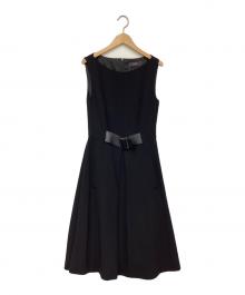 FOXEY（フォクシー）の古着「ノースリーブワンピース」｜ブラック