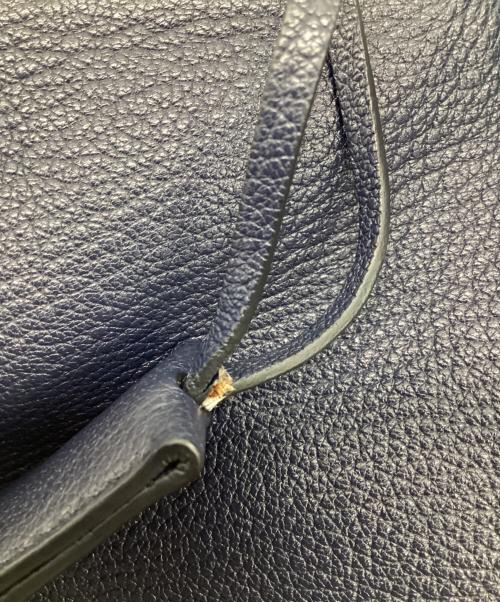 MIU MIU（ミュウミュウ）MIU MIU (ミュウミュウ) マドラス トートバッグ ネイビーの古着・服飾アイテム