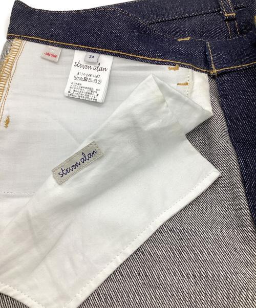 STEVEN ALAN（スティーブンアラン）STEVEN ALAN (スティーブンアラン) セルビッチ デニム 5ポケット バギーパンツ インディゴ サイズ:SIZE 34の古着・服飾アイテム