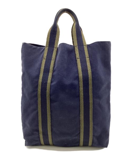 HERMES（エルメス）HERMES (エルメス) フールトゥ カバス トートバッグ ネイビー×グリーンの古着・服飾アイテム