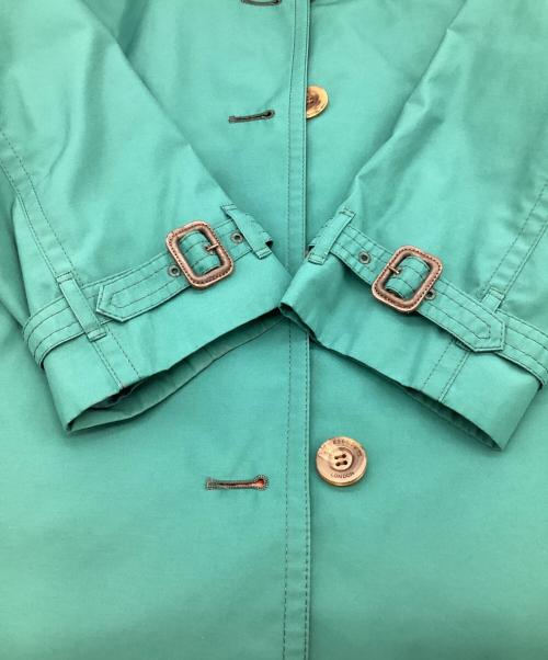 Aquascutum（アクアスキュータム）Aquascutum (アクアスキュータム) ライナー付 シングルトレンチコート グリーン サイズ:9Fの古着・服飾アイテム