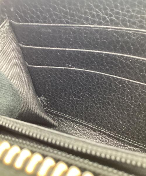 GUCCI（グッチ）GUCCI (グッチ) ラウンドファスナー長財布 ブラックの古着・服飾アイテム