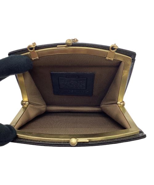 COACH（コーチ）COACH (コーチ) Madion Kisslock（マディソン キスロック）チェーンショルダーバッグ ブラックの古着・服飾アイテム