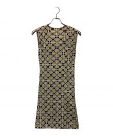 PLEATS PLEASE（プリーツプリーズ）の古着「ノースリーブワンピース」｜イエロー