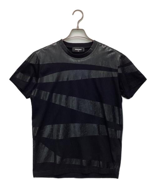 DSQUARED2（ディースクエアード）DSQUARED2 (ディースクエアード) 半袖カットソー ブラック サイズ:XSの古着・服飾アイテム