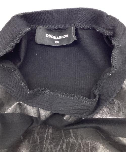 DSQUARED2（ディースクエアード）DSQUARED2 (ディースクエアード) 半袖カットソー ブラック サイズ:XSの古着・服飾アイテム