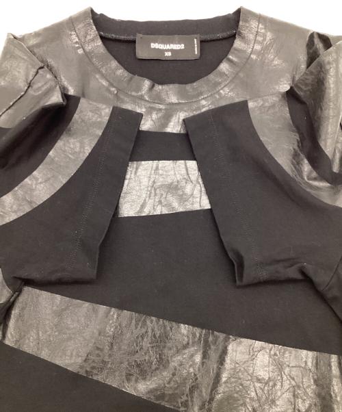 DSQUARED2（ディースクエアード）DSQUARED2 (ディースクエアード) 半袖カットソー ブラック サイズ:XSの古着・服飾アイテム