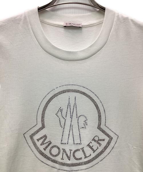MONCLER（モンクレール）MONCLER (モンクレール) MAGLIA GIROCOLLO（マリア ジロコッロ） 半袖カットソー ホワイト サイズ:Sの古着・服飾アイテム