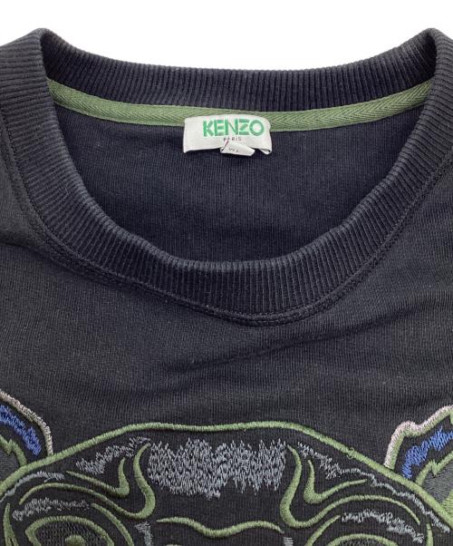 KENZO（ケンゾー）KENZO (ケンゾー) タイガー クルーネック スウェット ブラック サイズ:Sの古着・服飾アイテム