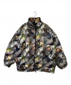 FENDIフェンディ）の古着「フェイクニュース ジップパファージャケット」｜マルチカラー