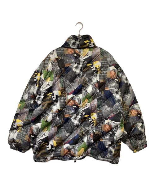 FENDI（フェンディ）FENDI (フェンディ) フェイクニュース ジップパファージャケット マルチカラー サイズ:48の古着・服飾アイテム