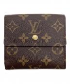 LOUIS VUITTONルイ ヴィトン）の古着「モノグラム ポルトフォイユ・エリーズ ヴェール」｜ブラウン×ライトグリーン