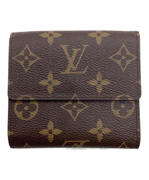 LOUIS VUITTON（ルイ ヴィトン）LOUIS VUITTON (ルイ ヴィトン) モノグラム ポルトフォイユ・エリーズ ヴェール ブラウン×ライトグリーンの古着・服飾アイテム